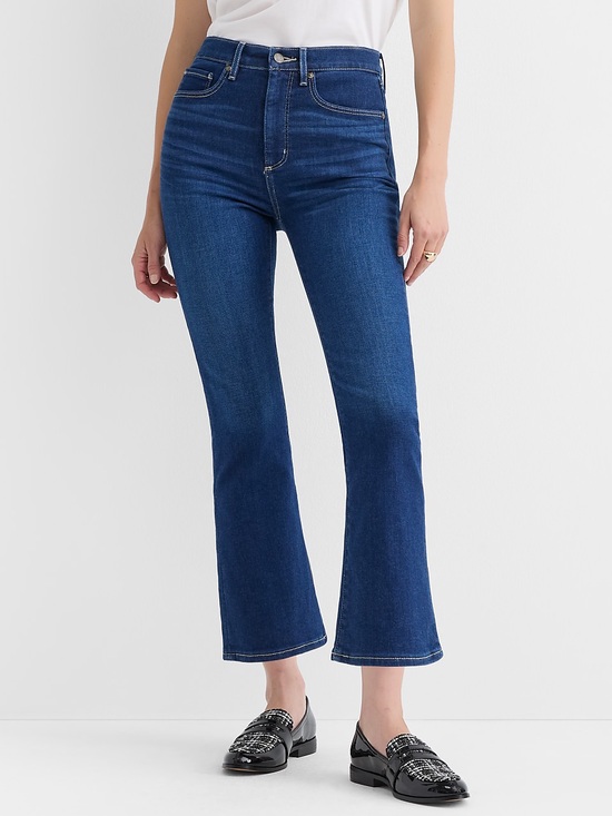 LOFT Denim - LOFT High Waist Kick Crop Denim Jeans Dark Blue Size 29 8